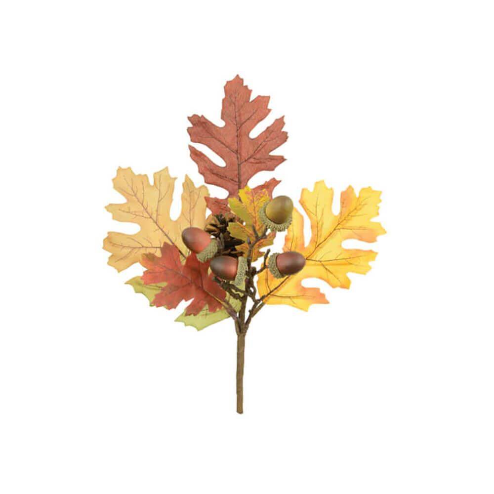 Floralsilk Autumn Oak Leaf Branch 30cm